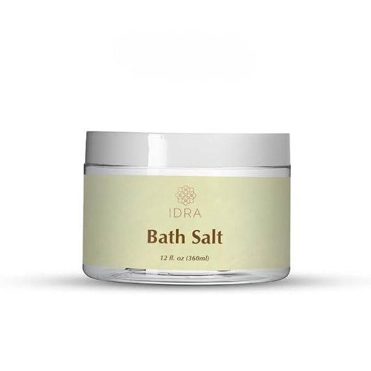Idra Wellness Bath Salts with Essential Oils 100% Natural Dead Sea Salt Blend with Organic Aloe Vera & Shea Butter for Skin Health 12 fl. oz.