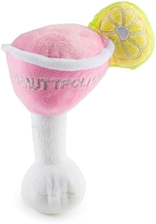 Haute Diggity Dog Cosmuttpolitan Plush Dog Toy, Cocktail Parody Chew Toys