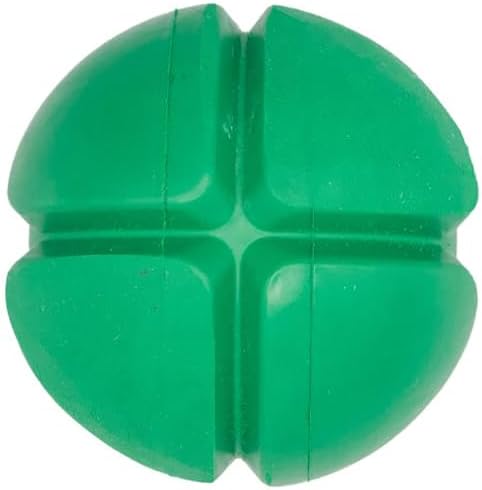 PetKORE: FloTex Ball - Large - 3.25", Green, Dog Toy, Proprietary Rubber, Patented Open Airflow Grooves, Bounce-Fetch-Chew, Pet Indoor-Outdoor Play