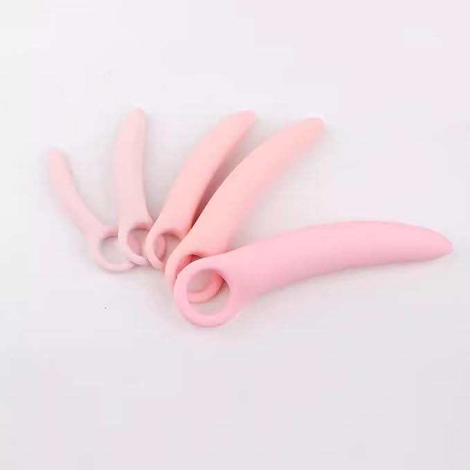 Guasha Massage Silicone Tool Set, Pink 5-Pack