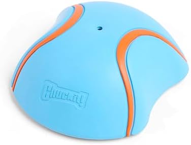 Chuckit! Indoor Super Slider Self-Fetch Squeaky Dog Toy, Durable Rubber