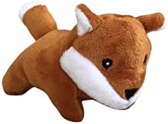 Glow Pups 3 Pack of Fox Plush Dog Toys with Squeakers for Small and Medium Size Dogs, Replacement Animal Toys for Glow Pups Burrow Hide and Seek Tree Toy (3 Pack: Replacement Animals, Fox)