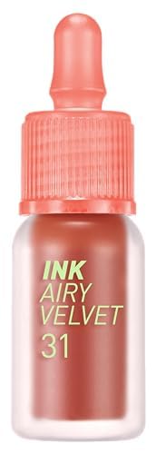 Peripera Ink Airy Velvet Lip Tint | High-Pigmentation, Lightweight, Soft, Moisturizing, Not Animal Tested (031 MILD ROSE)