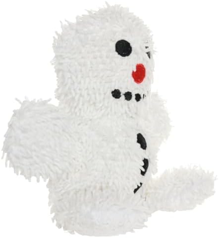 MIGHTY Tuffy Microfiber Medium Snowman Ultra Durable Plush Dog Toy
