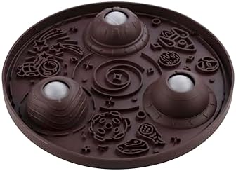 PEDAY Nonslip Silicone Dog Slow Feeder Lick Mat with Rolling Balls
