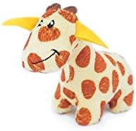 ZippyPaws - Zoo Friends Burrow, Interactive Squeaky Hide and Seek Plush Dog Toy - Giraffe Miniz, 3 Pack