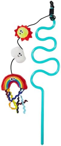 Mad Cat Rainbow Chaser Wand Cat Toy with Catnip and Silvervine, Pack of 1