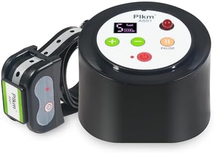 Plkm Wireless Dog Fence Pet 2026 Intelligent Newest Containment System | AI Smart Alarm Low Battery, Dog Out of Range Reminder, 360° Strong Signal Coverage, Display Receiver Battery Level