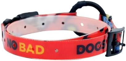 Dogtra Tom Davis Quick Release E-Collar Strap Bundle – 2 Pack (Beige & Red), 3/4" Waterproof Biothane Straps with Buckle, Compatible with 280C 2.0 Receiver