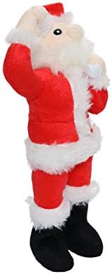 MIGHTY Tuffy 2 Pack Santa Ultra Durable Plush Dog Toy