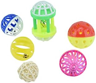 6Pcs Bird Ball Bell Toy Interactive Foraging Treat Feeder Parakeet Foot Toy