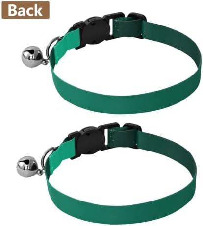 Green Black Gradient Kitten Collars 2 Pack Collars for Puppies Adjustable Length 10.6" to 17.1"