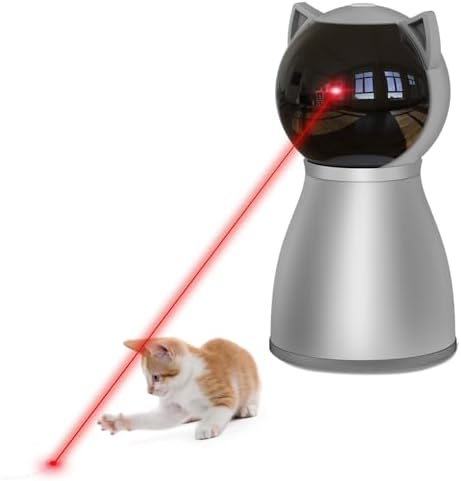 YVE Life Interactive Cat Toys Laser for Indoor Cats,Automatic Kitten Toys | 4th Gen Motion Activated Real Random Trajectory Laser Pointer Cat Toy, USB Rechargeable Cat Enrichment Toys