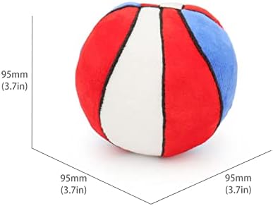 Dog Toys Balls - Chewable Plush Basketball for Dogs, Soft Pet Ball