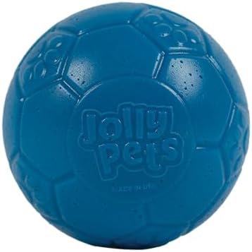 Jolly Pets Mini Soccer Ball Dog Toy, 3 in, Ocean Blue - Durable