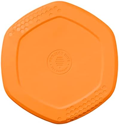 PROJECT HIVE ·PET COMPANY· Dog disc - Great for Fetch - Includes a Lick mat on Back - Floats in Water, Smooth Glide - Made in The USA (Sweet Mango)