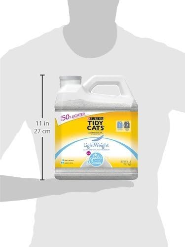 Purina Tidy Cats Light Weight, Low Dust, Clumping Cat Litter, LightWeight Glade Clear Springs Multi Cat Litter - 6 lb. Jug