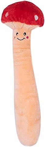 ZippyPaws Jigglerz Dog Squeaky Toys to Keep Them Busy - Mushroom