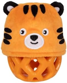 Fringe Studio Rubber Dog Toy, GO GET EM Tiger, Pet Shop Collection (519054)