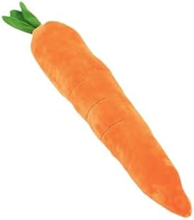 Giant 29.5'' Anxiety Relief Carrot Plush for Dogs - Squeaker Inside Interactive Chew Toy with Hypoallergenic Filling | Oeko-TEX Certified Boredom Buster & Cuddle Companion