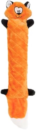 ZippyPaws Jigglerz Dog Squeaky Toys to Keep Them Busy, Pet Product - Fox