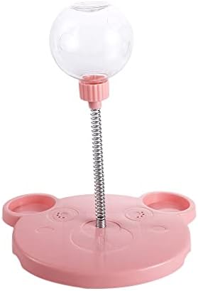Pet Toy Treat Dispenser, Interactive Treat Leaking Toy for Cat Dog Slow Feeder Funny Pet Product Accessories(Pink)