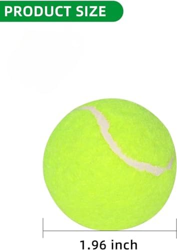 2Inch-Tennis Ball Throwing Refill for Automatic Ball Launcher, Interactive Dog Toys Pet Ball Suitable for Small Dogs Indoor Outdoor Thrower Machine(12PCS Tennis Balls only)