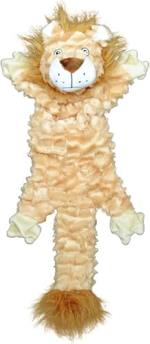 Jolly Pets Fat Tail Lion Plush Squeaky Dog Toy, Small