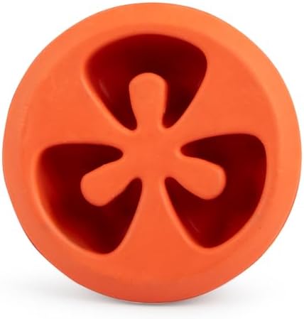 Jeffers Pet Natural Rubber Dog Chew Toy – Red Tomato, Small - Treat Dispensing, Vanilla Scent, Durable, Non-Toxic, Dishwasher Safe, Interactive Fetch & Tug Toy - Perfect for Training Medium Chewers