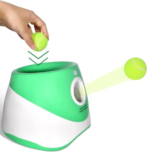 2Inch-Tennis Ball Throwing Refill for Automatic Ball Launcher, Interactive Dog Toys Pet Ball Suitable for Small Dogs Indoor Outdoor Thrower Machine(12PCS Tennis Balls only)