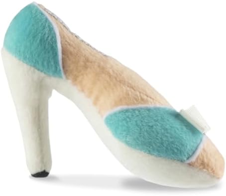 Dog Diggin Designs Sniffany & Co Squeaky Plush Dog Shoe Toy | Luxury-Inspired Parody Designer Heel with Built-in Squeaker, Soft Plush Fashion Dog Toy – High Heel Essentials