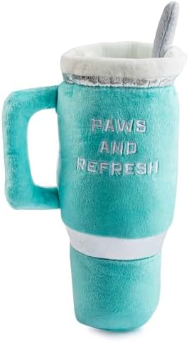 Haute Diggity Dog Snuggly Cup Plush Dog Toy Tumbler Parody Stuffed Chew Toy