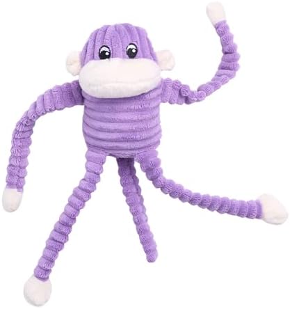 ZippyPaws Crinkle Monkey for Small and Medium Dogs - Small, Purple