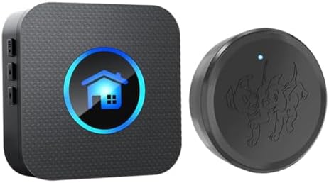 Smart Dog Doorbell Wireless Door Bell with Touch Button, 55 Personalized Ringtones and Adjustable Volume for Potty Training Puppies and Dogs to Report Exit (1