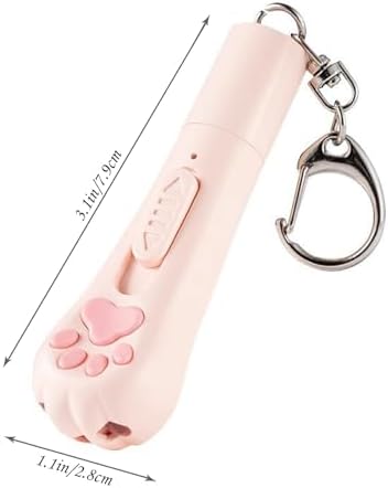 Rechargeable Interactive Cat Laser Toy, 3 Modes 5 Patterns