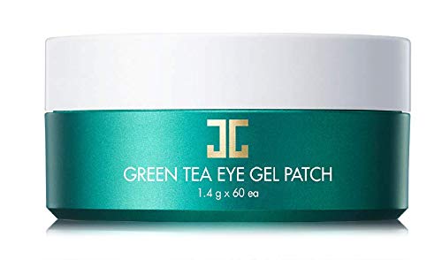 JAYJUN Green Tea Eye Gel Patches for Puffy Eyes, Hydrating & Cooling Under-Eye Care, 1.4g, 60 Patches