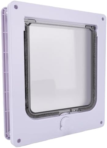 Fdit Rotating cat Door with Lockable Direction Control for Indoor Outdoor