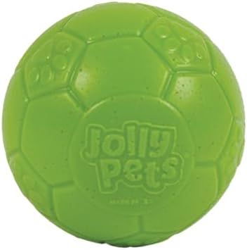Jolly Pets Mini Soccer Ball Dog Toy, 4 in, Green Apple - Durable