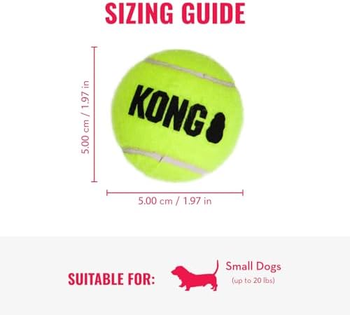 KONG Cozie Ali Alligator and SqueakAir Balls, 3 Pack, for Small Dogs