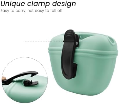 AUDWUD Silicone Dog Treat Pouch with Clicker Magnetic Closure Secure Clip