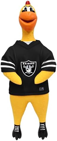 Littlearth NFL Team Rubber Chicken Pet Toy - Officially Licensed Teams