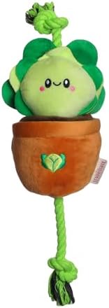 Territory Interactive Play Plush Treat-and-Tug Reward Toy for Dogs, Lettuce