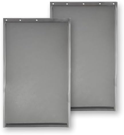 AMZOO Large Dog Door Replacement Flap PetSafe 16 7/8”x10 1/8” 2 Packs | Compatible Freedom PAC 11-11039 Pet Door Flaps Magnetic Closure Weather-Resistant Durable Flexible Non-Toxic PVC Easy Install