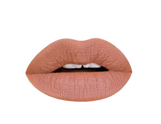 Aromi Matte Liquid Lipstick | Sand Beige Lip Shade, Tan, Long Lasting, Waterproof, Smudge + Transfer Proof, Gluten Free, Vegan Makeup (Caramel Nude)
