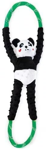 ZippyPaws RopeTugz Durable Dog Pull Rope Toy - Panda
