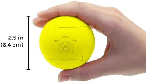 Chew King Flavored Rubber Ball Collection, 2.5 Inch Chicken Flavor Rubber Balls 3-Pk