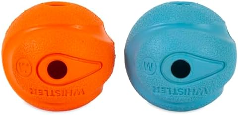 Chuckit! The Whistler Ball Dog Toy, Medium (2.5 Inch Diameter) for Dogs 20-60 lbs, Multicolor, 2 Count (Pack of 12)