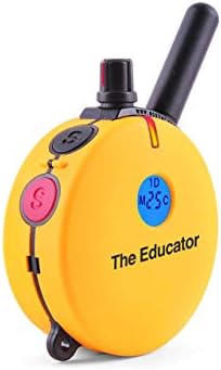 Educator ET-400 E Collar for Dog Training with Remote - 3/4 Mile Range, Waterproof, 100 Blunt Stimulation Levels, Tone or Vibration Mode, Night Tracking Light for Small, Medium & Large Dogs