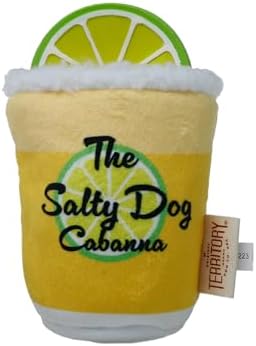 Territory 2 in 1 Plush Squeaker Removable Natural Rubber Fetch Dog Toy for Small Medium Large Dog Toys, Hurricane