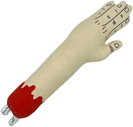 Zombie Arm Dog Toy Funny Stuffed Squeaker Chew Plush for Puppies